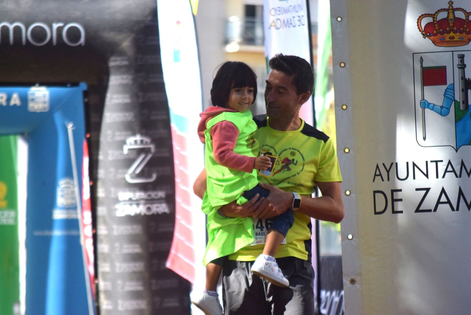 Raúl Vara en una edición de la Carrera de la Guardia Cvivil a favor de la lucha por las enfermedades raras