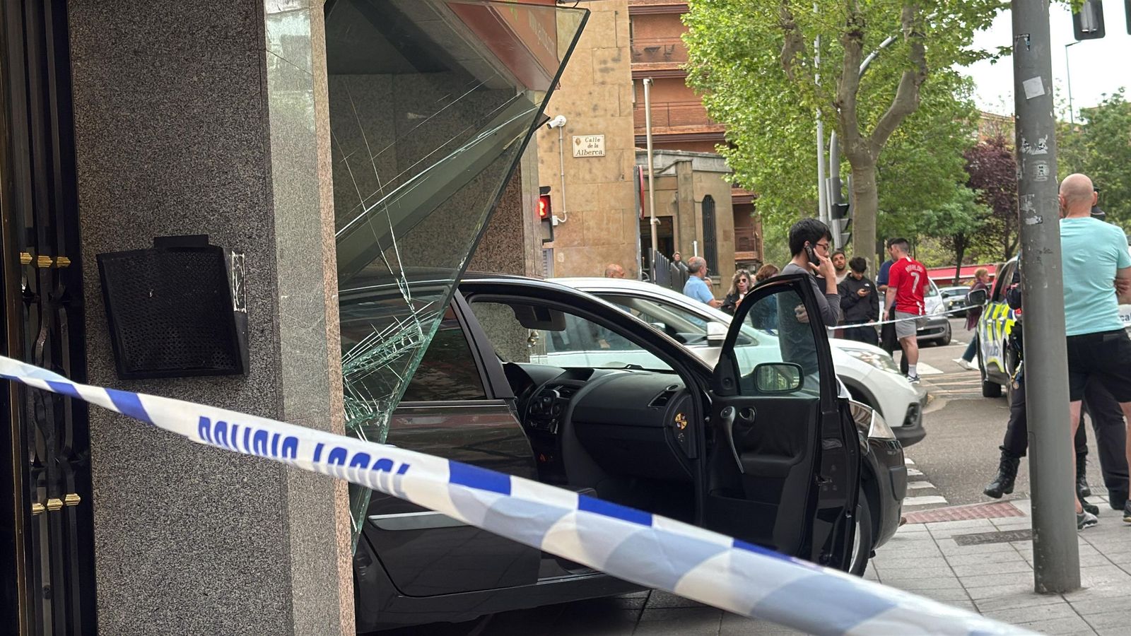 Accidente en la avenida de Villamayor