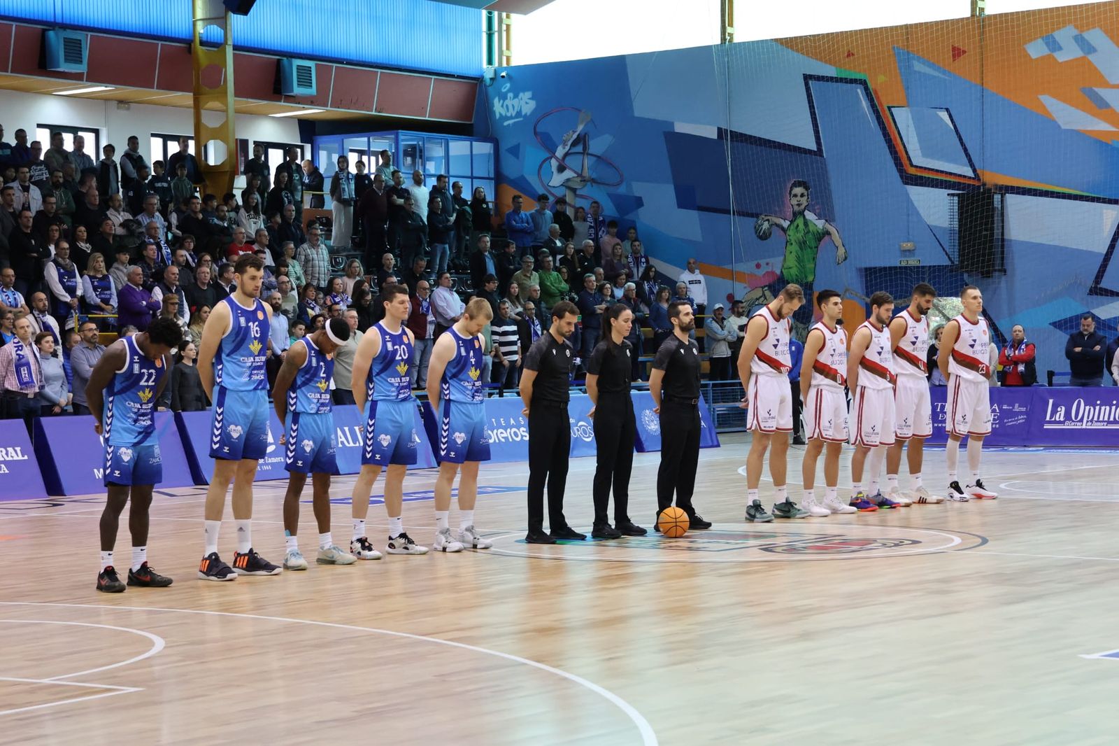 Minuto de silencio CB Zamora- San Pablo Burgos