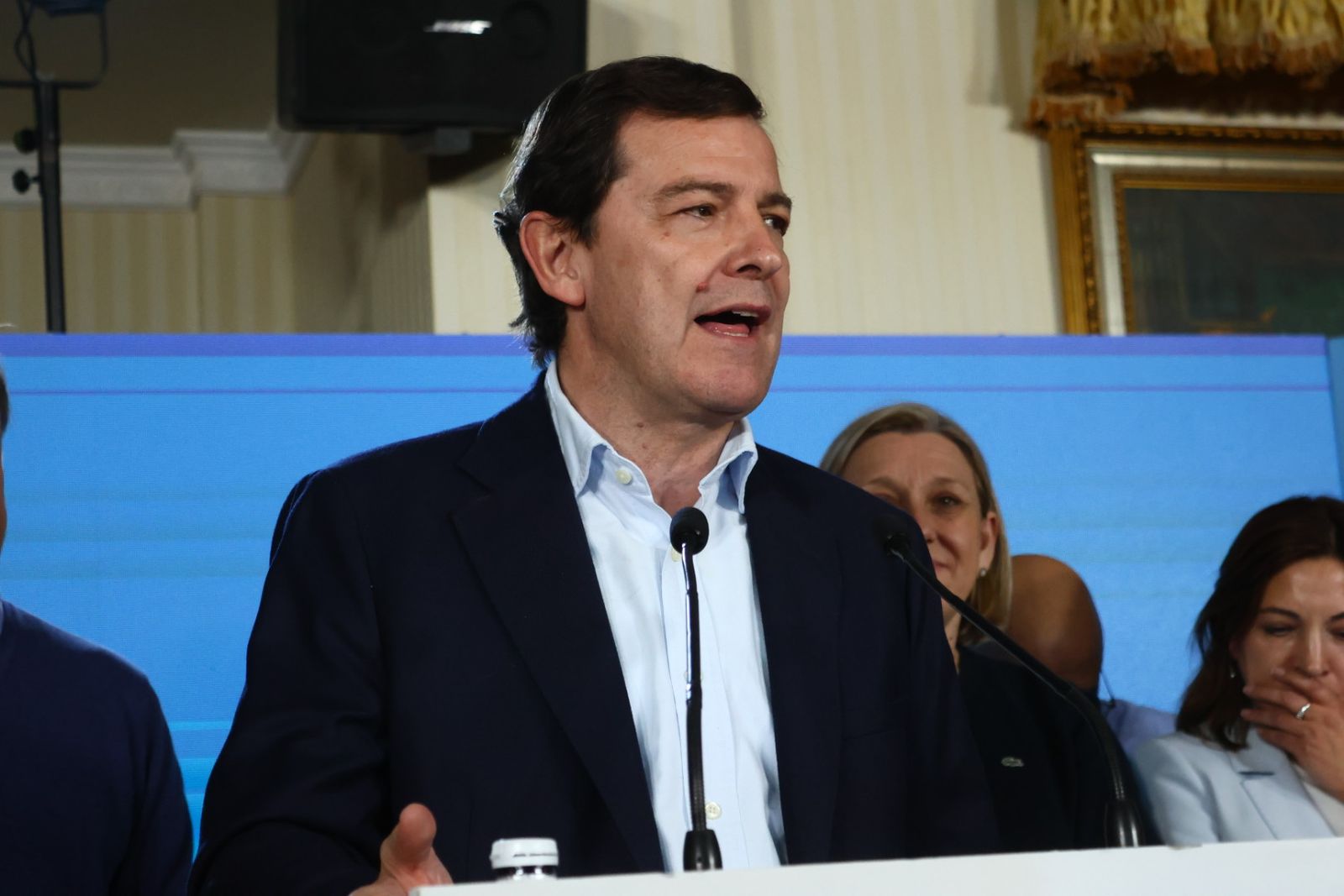 Mañueco celebra su triunfo en Salamanca en las Elecciones a las Cortes de Castilla y León 2026