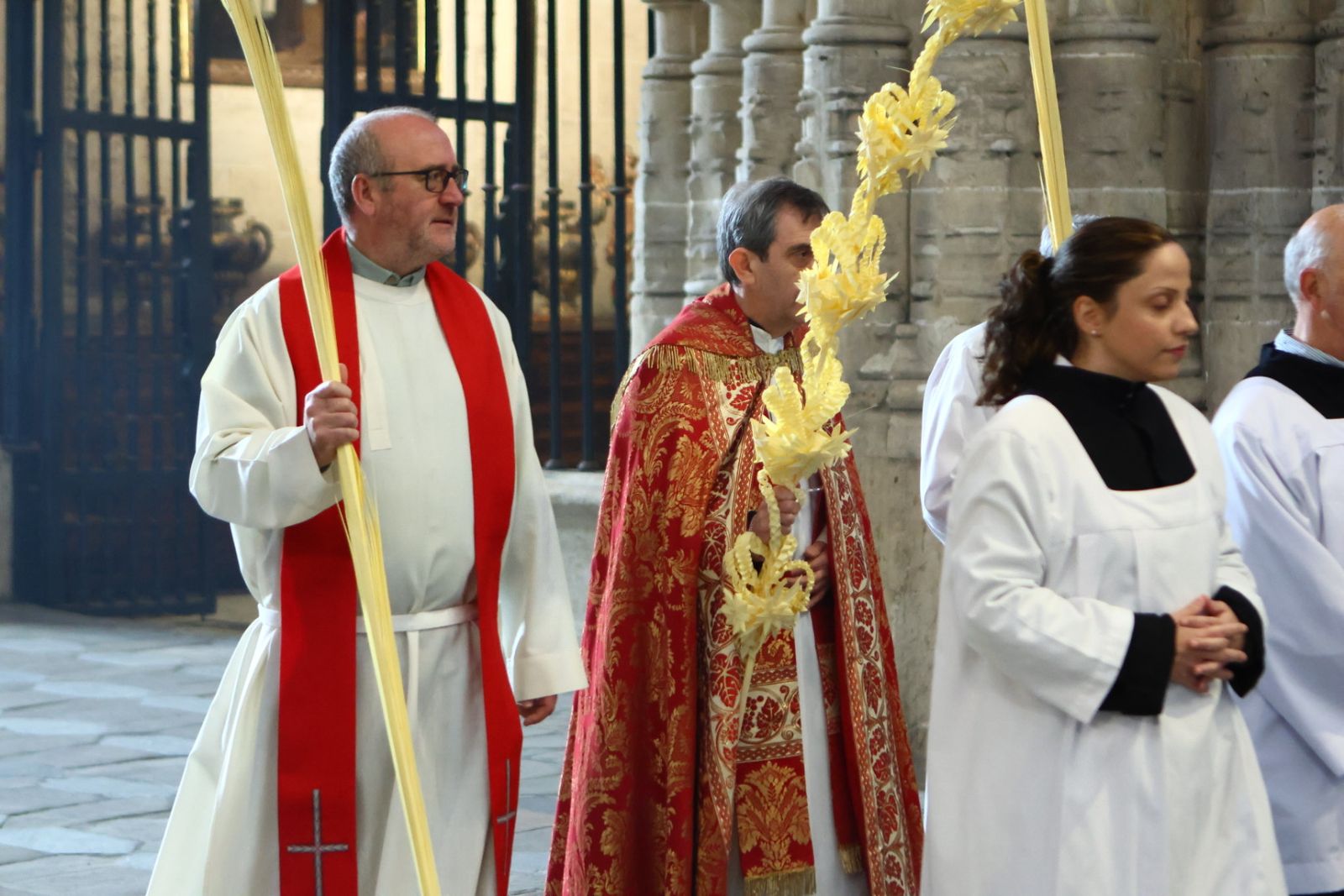 Bendición de palmas con motivo del Domingo de Ramos