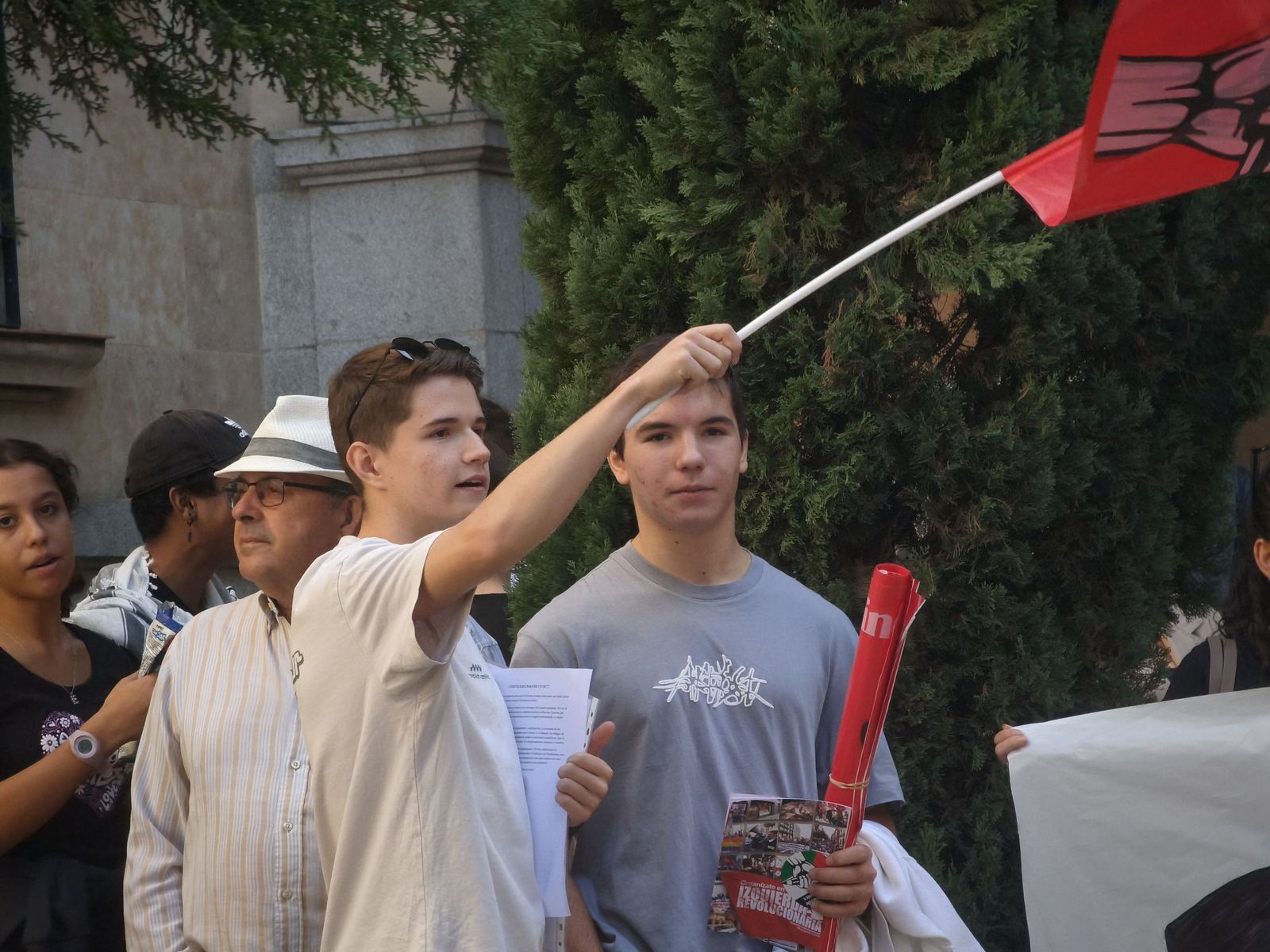 Los estudiantes de Salamanca recorren Salamanca alzando la voz por Palestina