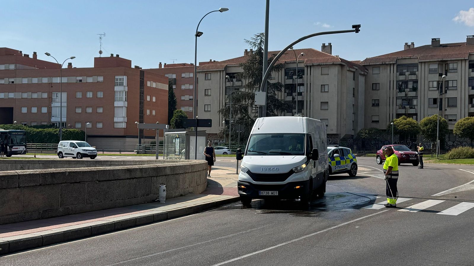 Avería autobús Puente Enrique Estevan