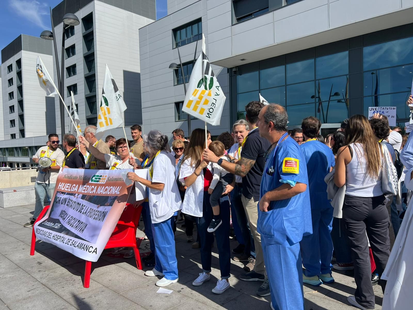 Huelga de médicos contra el borrador de Estatuto Marco en Salamanca 3 de octubre