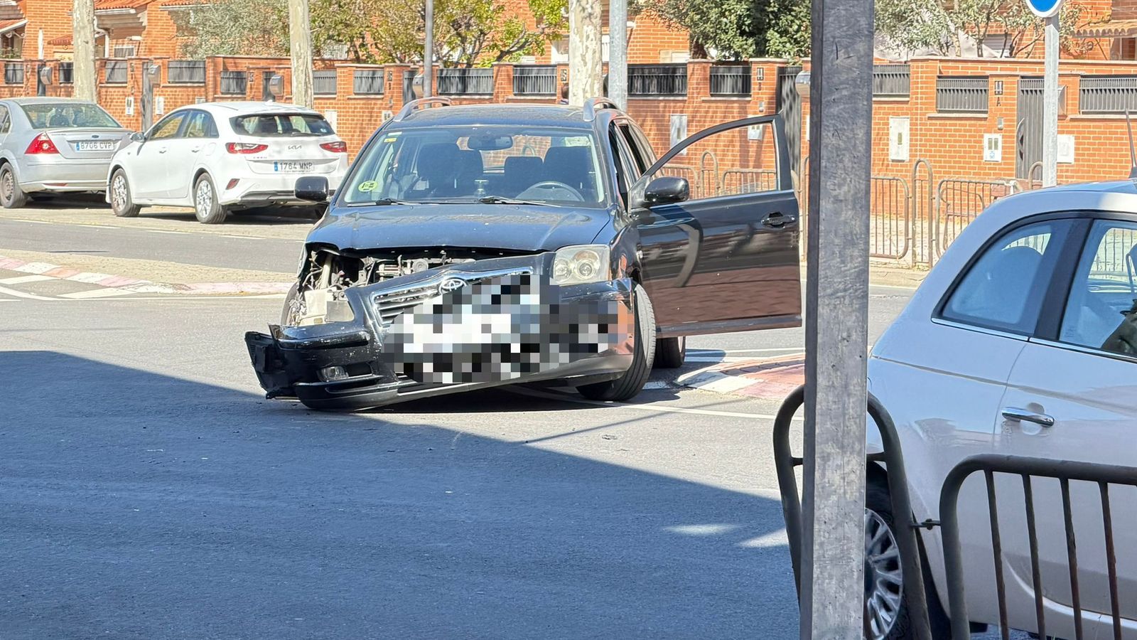 Colisión rotonda La Salle