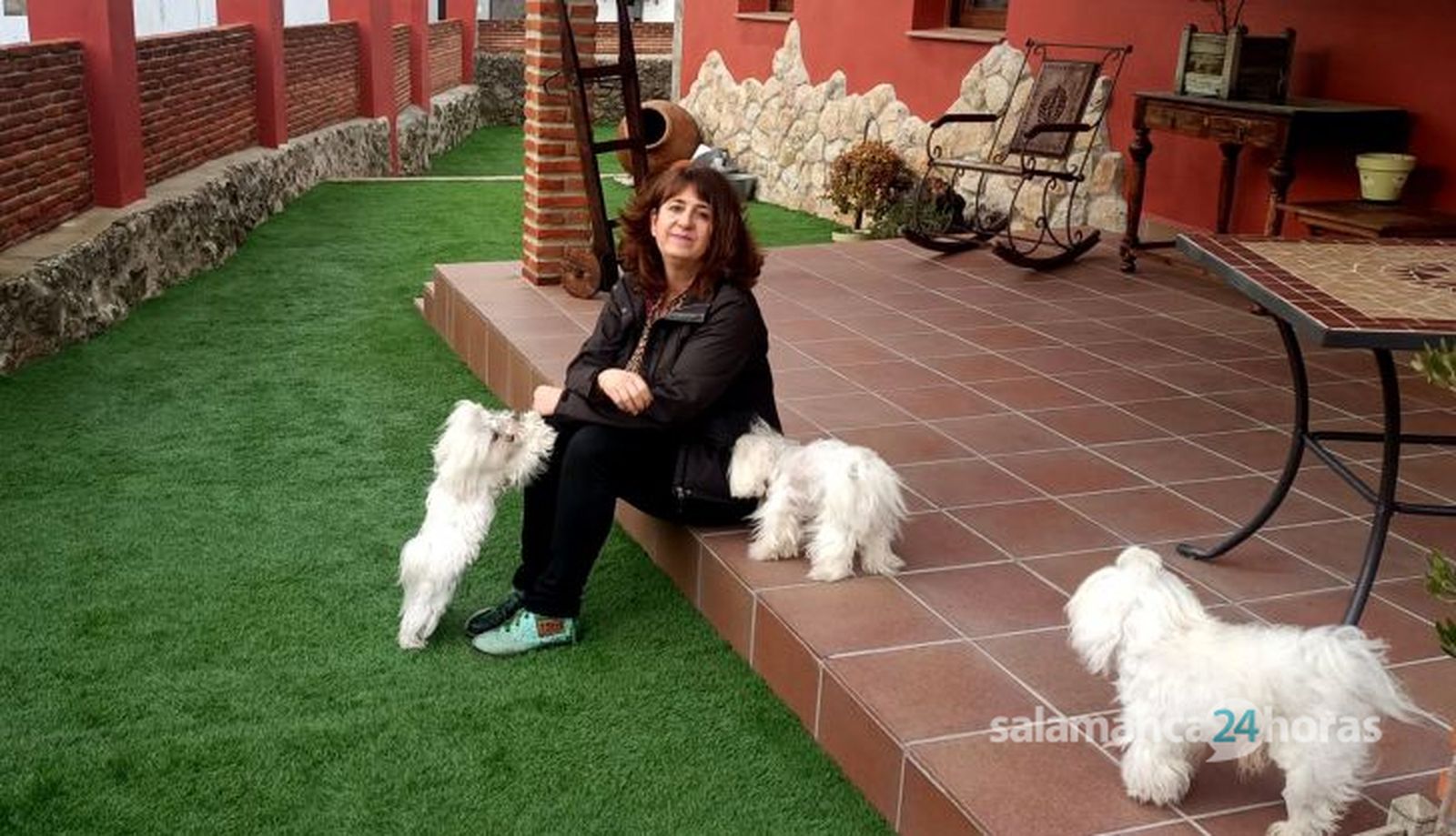 Olga García durante su entrevista con Salamanca24horas