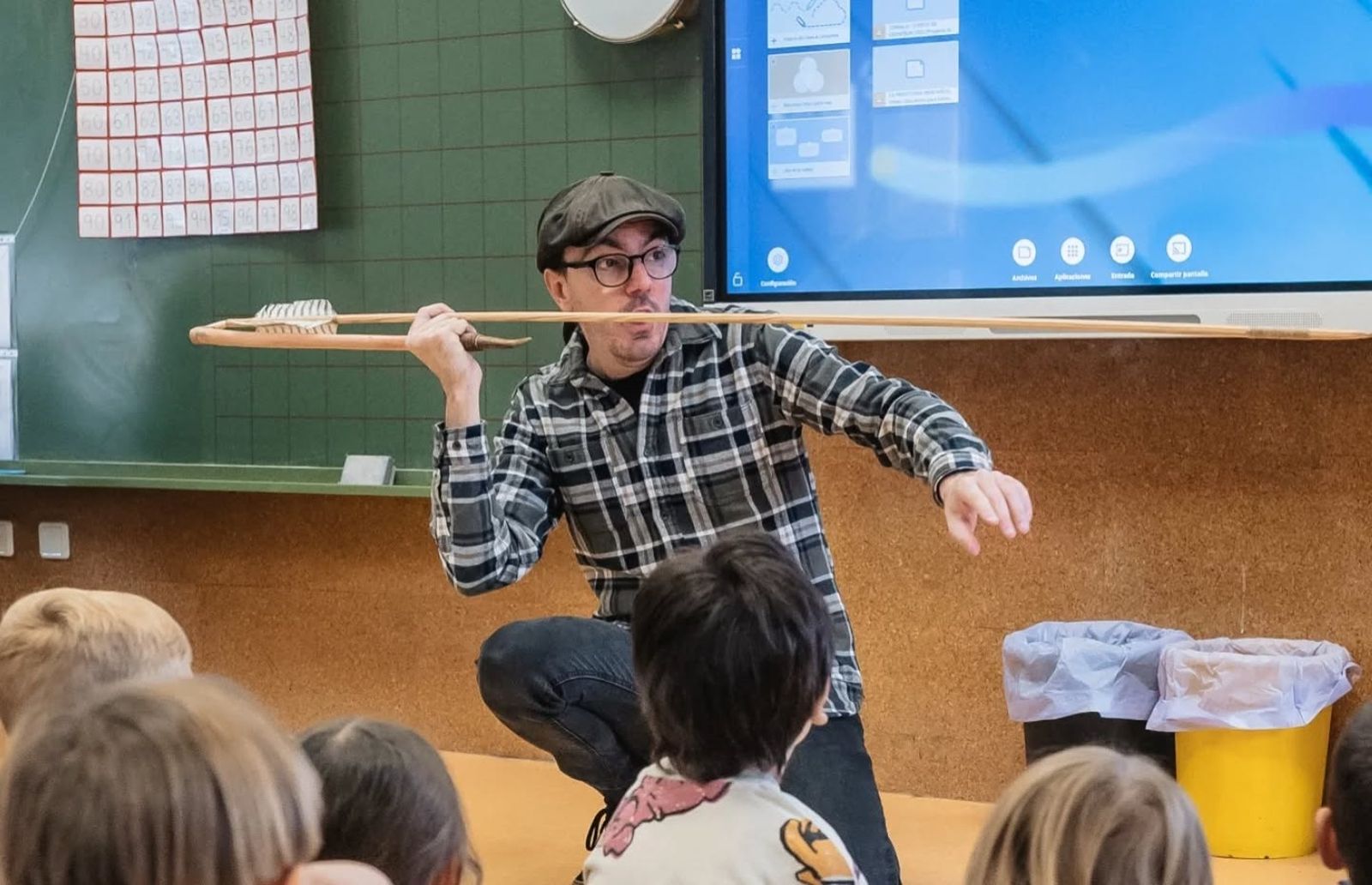 Imagen de una actividad en colegios en una edición anterior de las jornadas