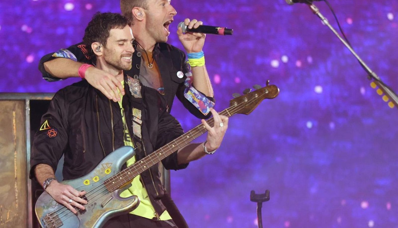 Chris Martin durante un concierto de Coldplay. Foto EP