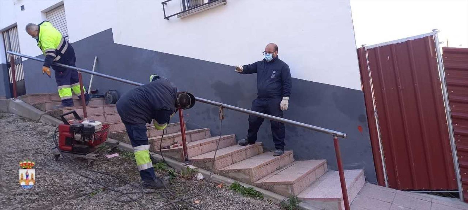 Imagen de los trabajos realizados. Ayuntamiento de Benavente