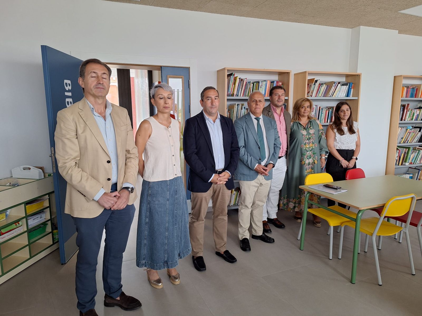Visita Eloy Ruiz al colegio de Aldeatejada en el inicio de curso