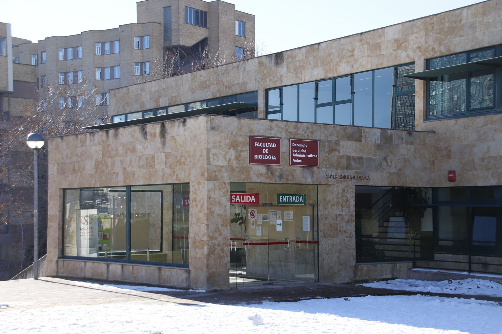 Facultad de Biología de la Universidad de Salamanca