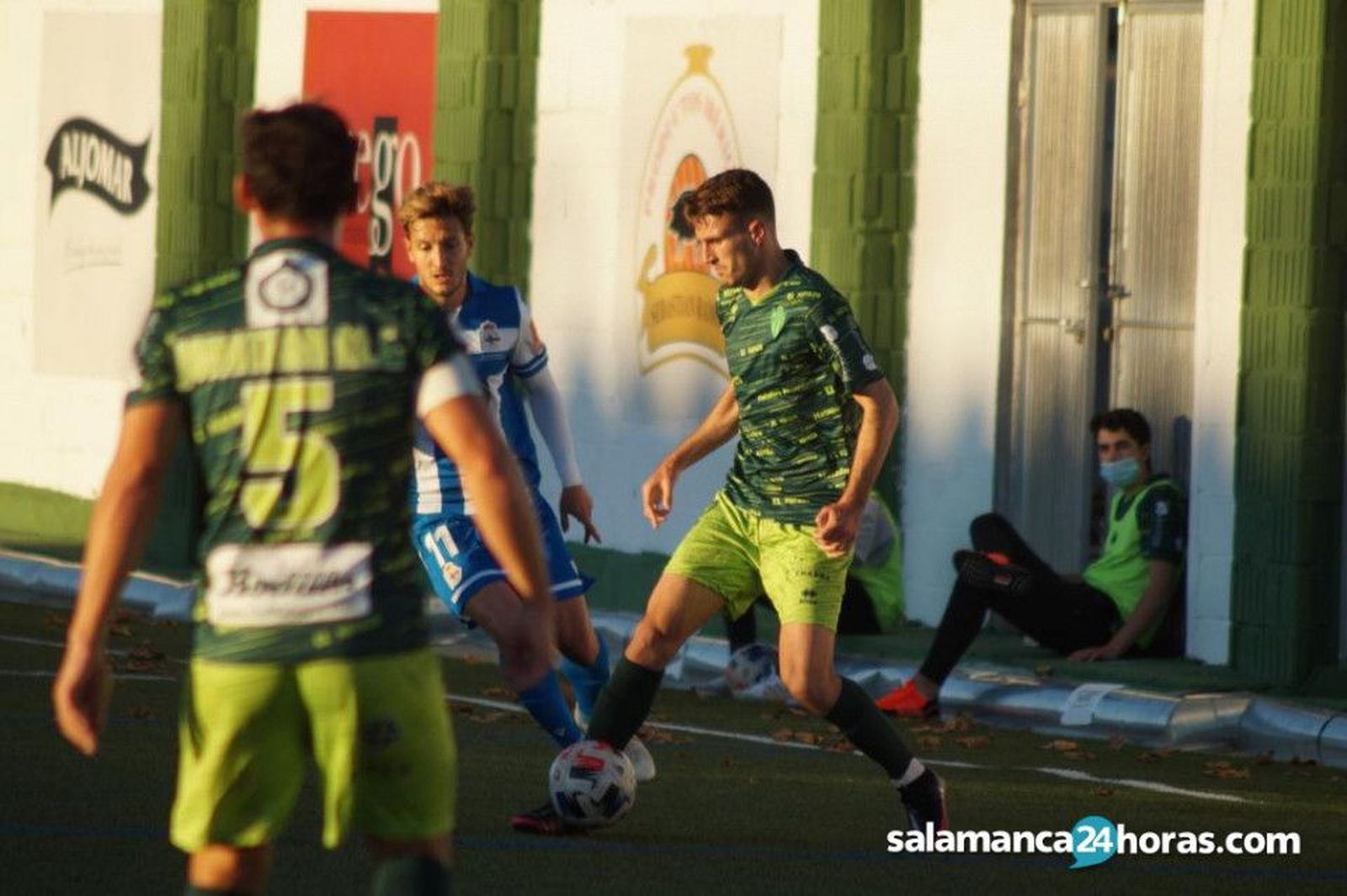 Parra, en el duelo ante el Deportivo de la primera vuelta.