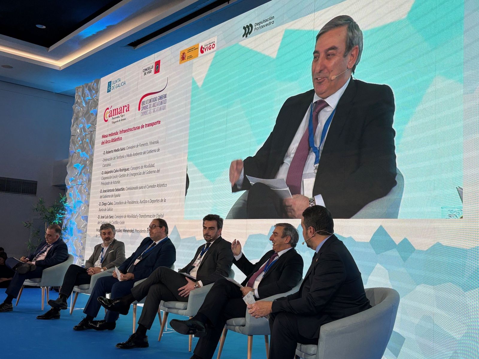 consejero de Movilidad y Transformación Digital, José Luis Sanz Merino.  Cámaras de Comercio de Vigo. ICAL