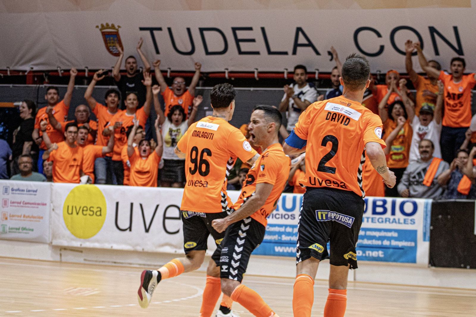 Malaguti en un partido con el Ribera Navarra FS. Foto: ATP Tudelano Ribera Navarra FS.