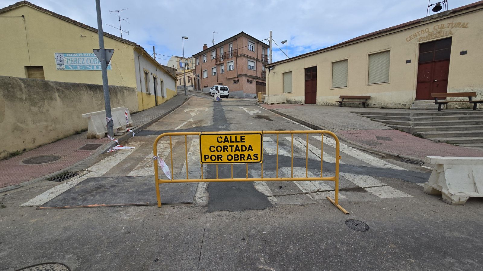 Obras en el barrio de Chamberi y calle cordel en vistahermosa