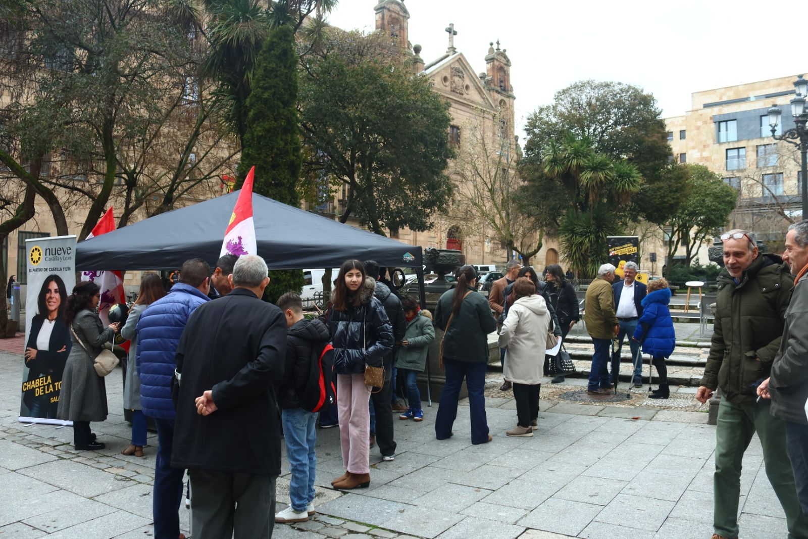 Acto de campaña de Nueve Castilla y León en la Plaza de Los Bandos