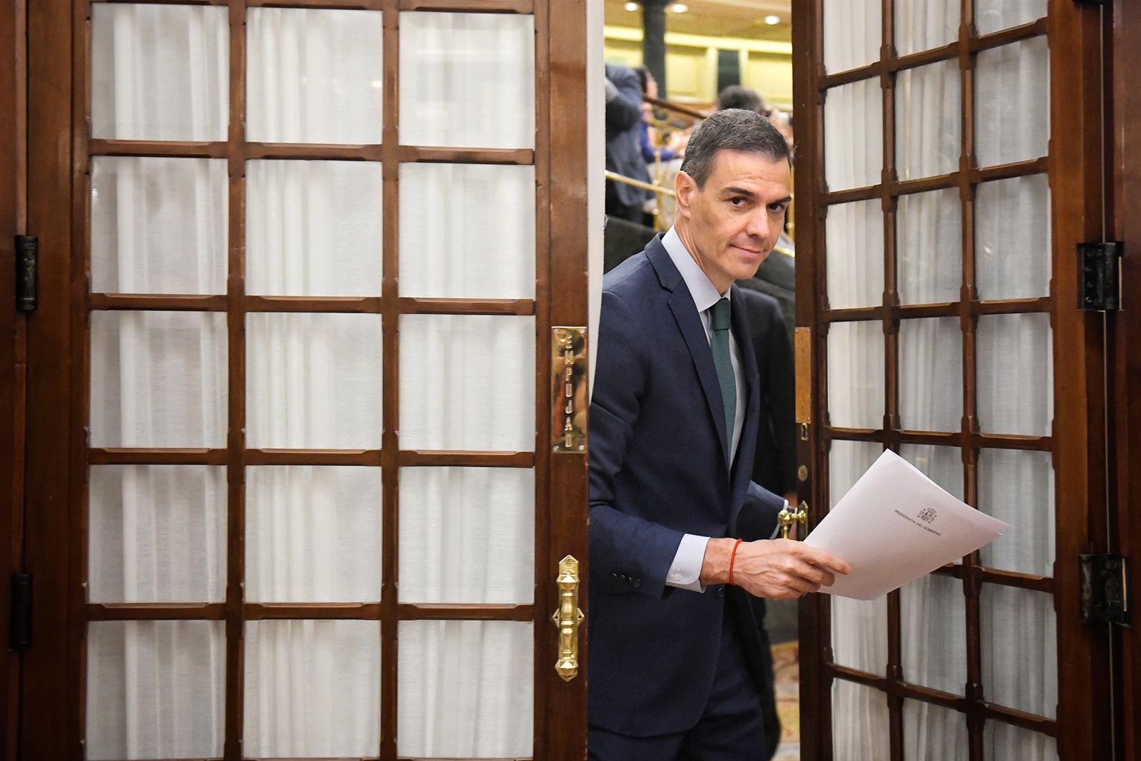El presidente del Gobierno, Pedro Sánchez, durante una sesión de control al Gobierno, en el Congreso de los Diputados. EP El presidente del Gobierno, Pedro Sánchez, durante una sesión de control al Gobierno, en el Congreso de los Diputados. EP