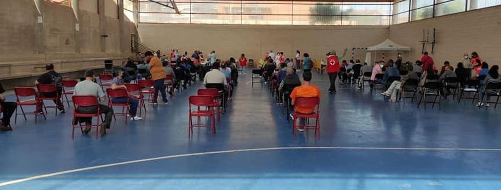 Imagen de archivo de la vacunación en Tamames para los habitantes de las zonas de Tamames, La Fuente de San Esteban, Miranda, Linares y La Alberca