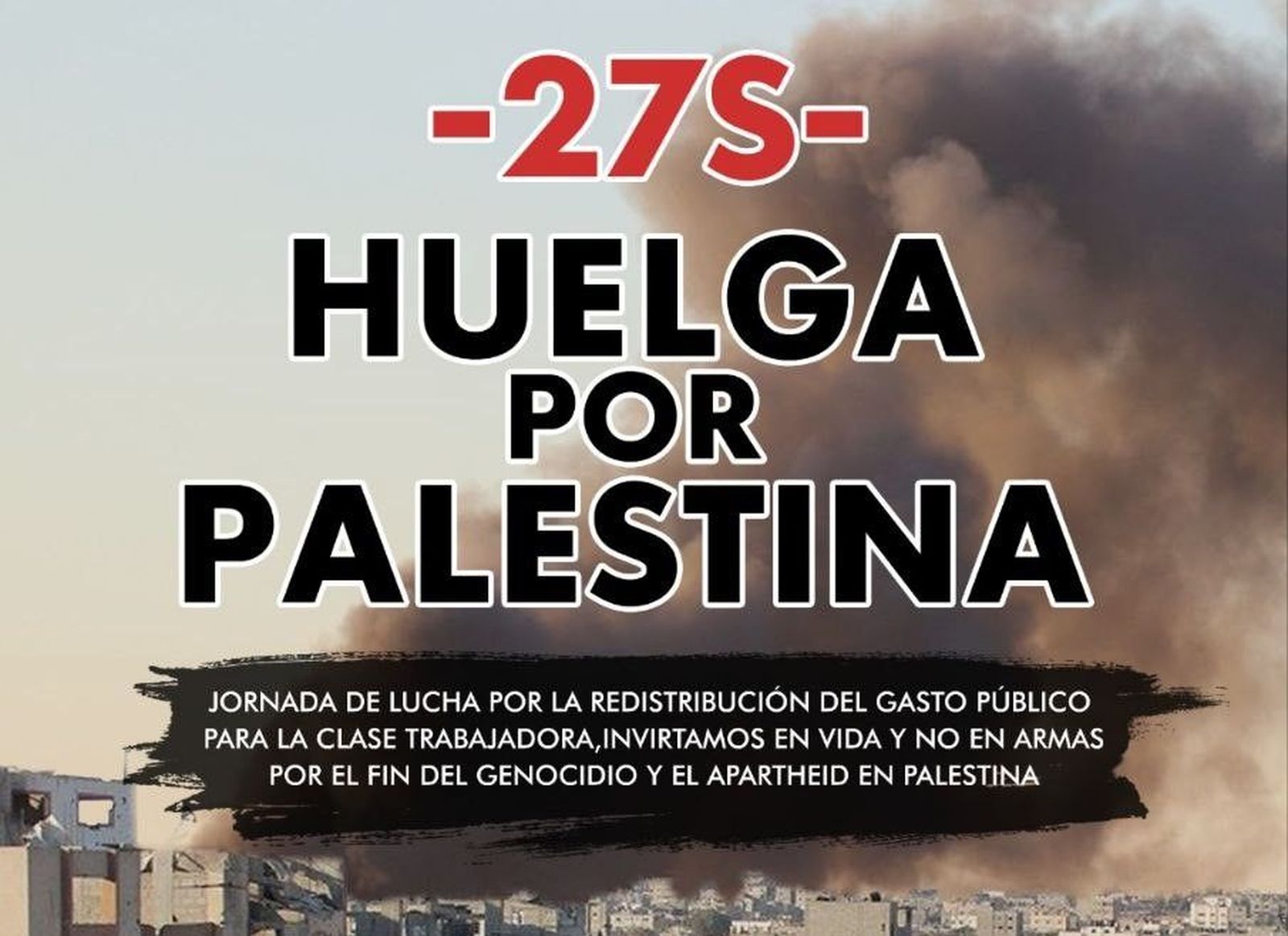 Huelga por Palestina 27S CARTEL