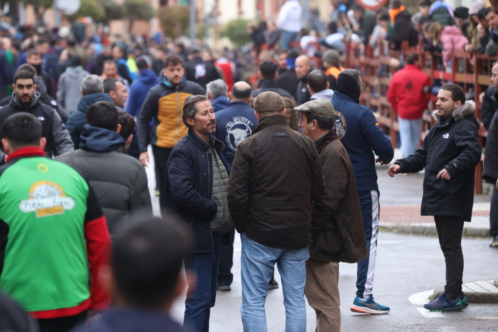 Ambiente en el encierro a caballo de Ciudad Rodrigo