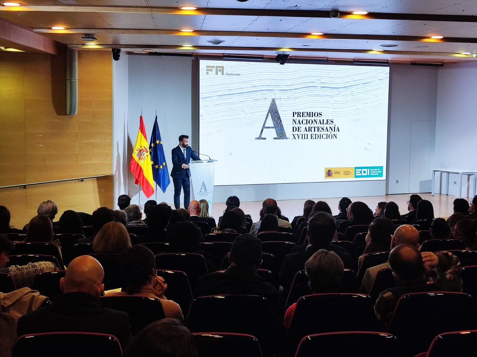 David Gago en un instante del acto