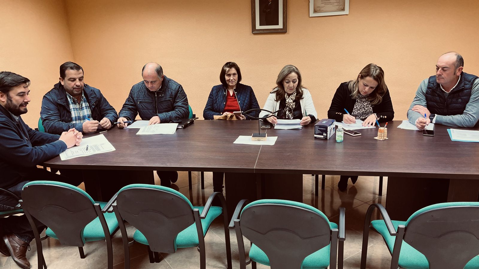 Un momento de la asamblea de la Mancomunidad de municipios de la comarca de Peñaranda