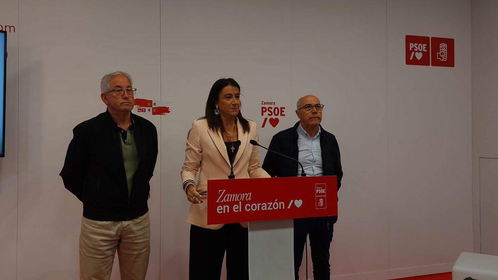 Ana Sánchez, Jerónimo Cantuche y José Luis Salgado