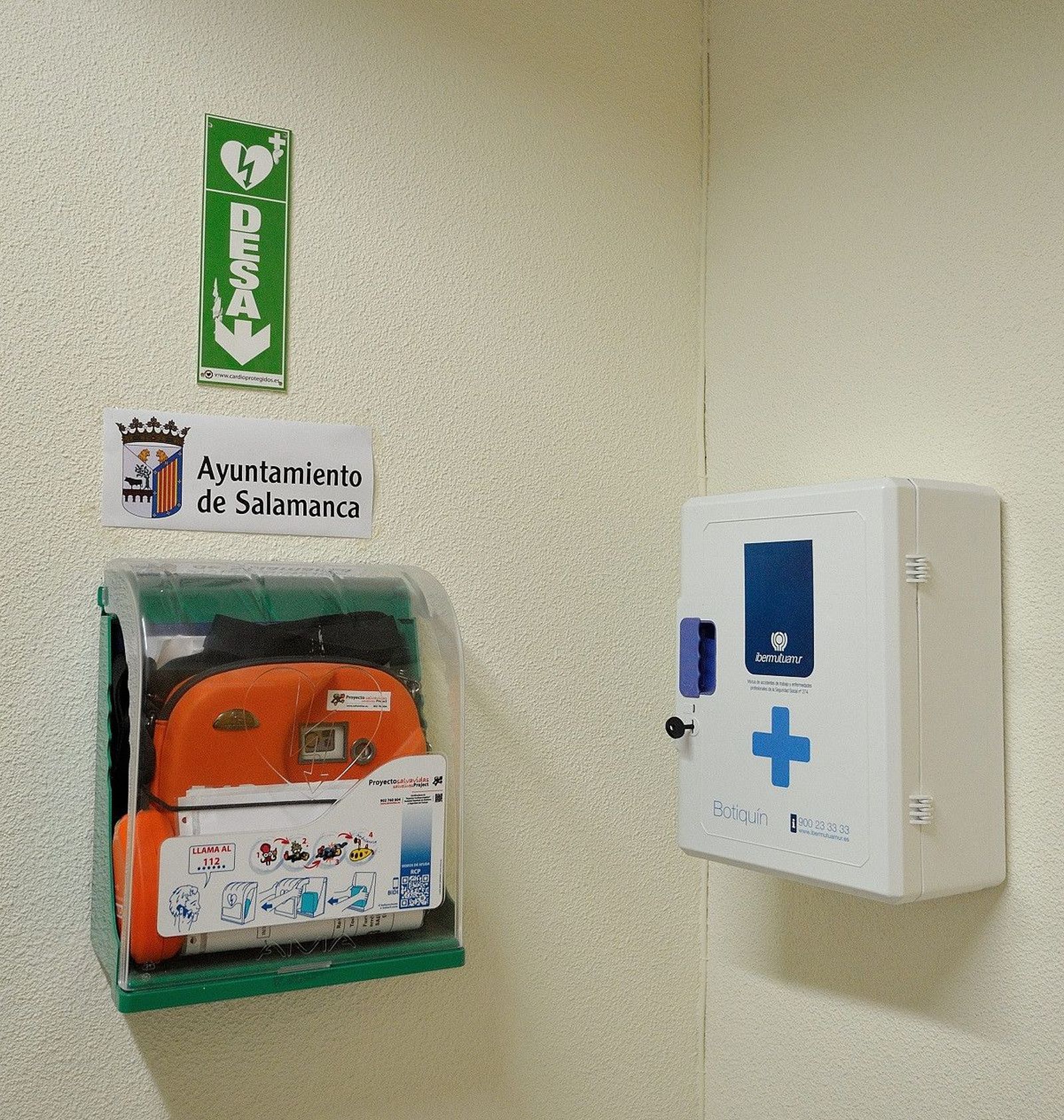 Desfibrilador Ayuntamiento de Salamanca