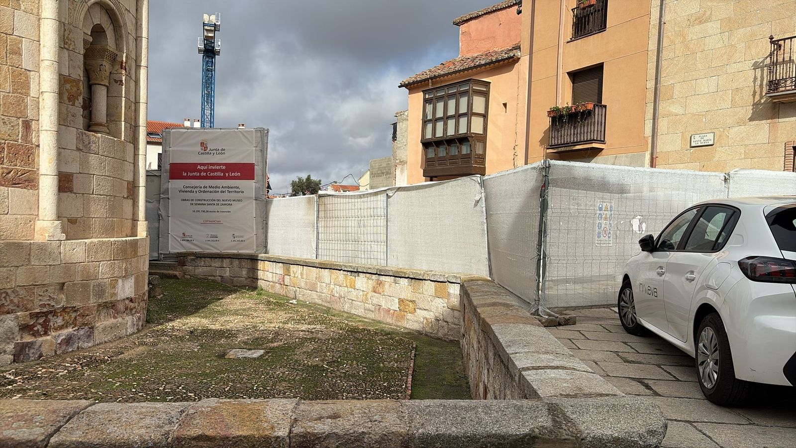 Imagen de las obras en la zona