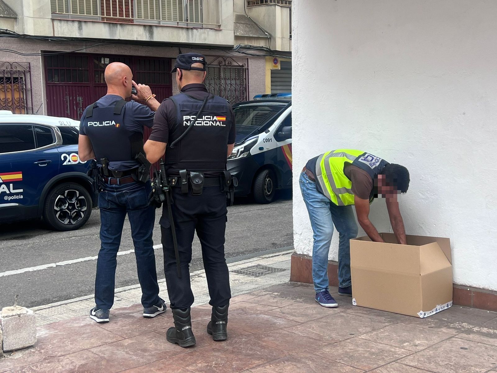 Un detenido en una operación de Policía Nacional en el barrio Vidal (4).jpeg