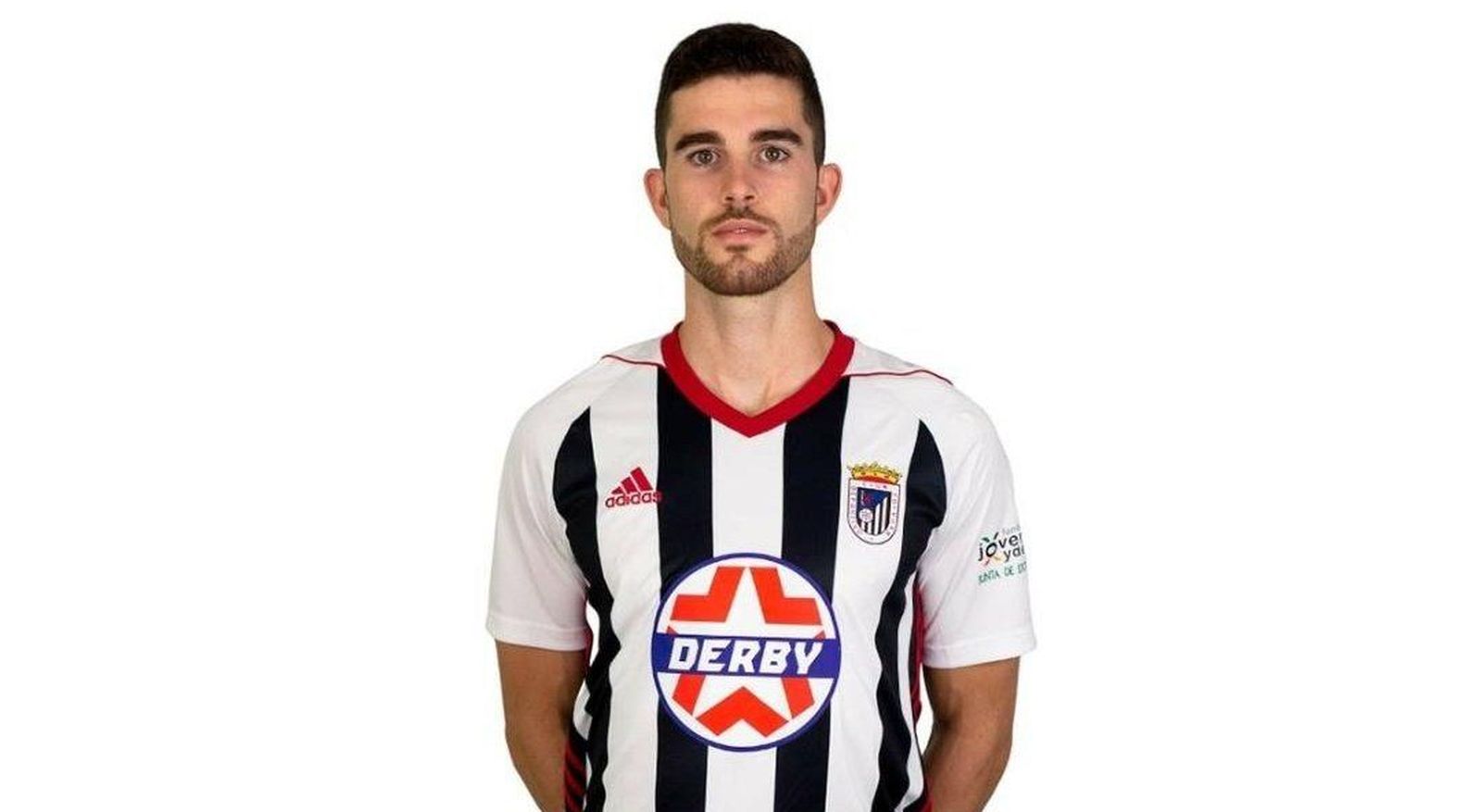 Barri, con la camiseta del Badajoz.