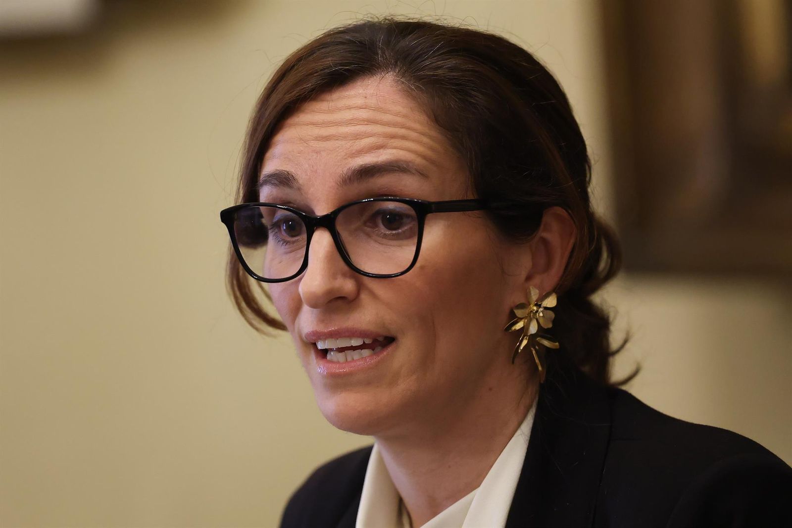 La ministra de Sanidad, Mónica García. Alejandro Vélez. Europa Press.