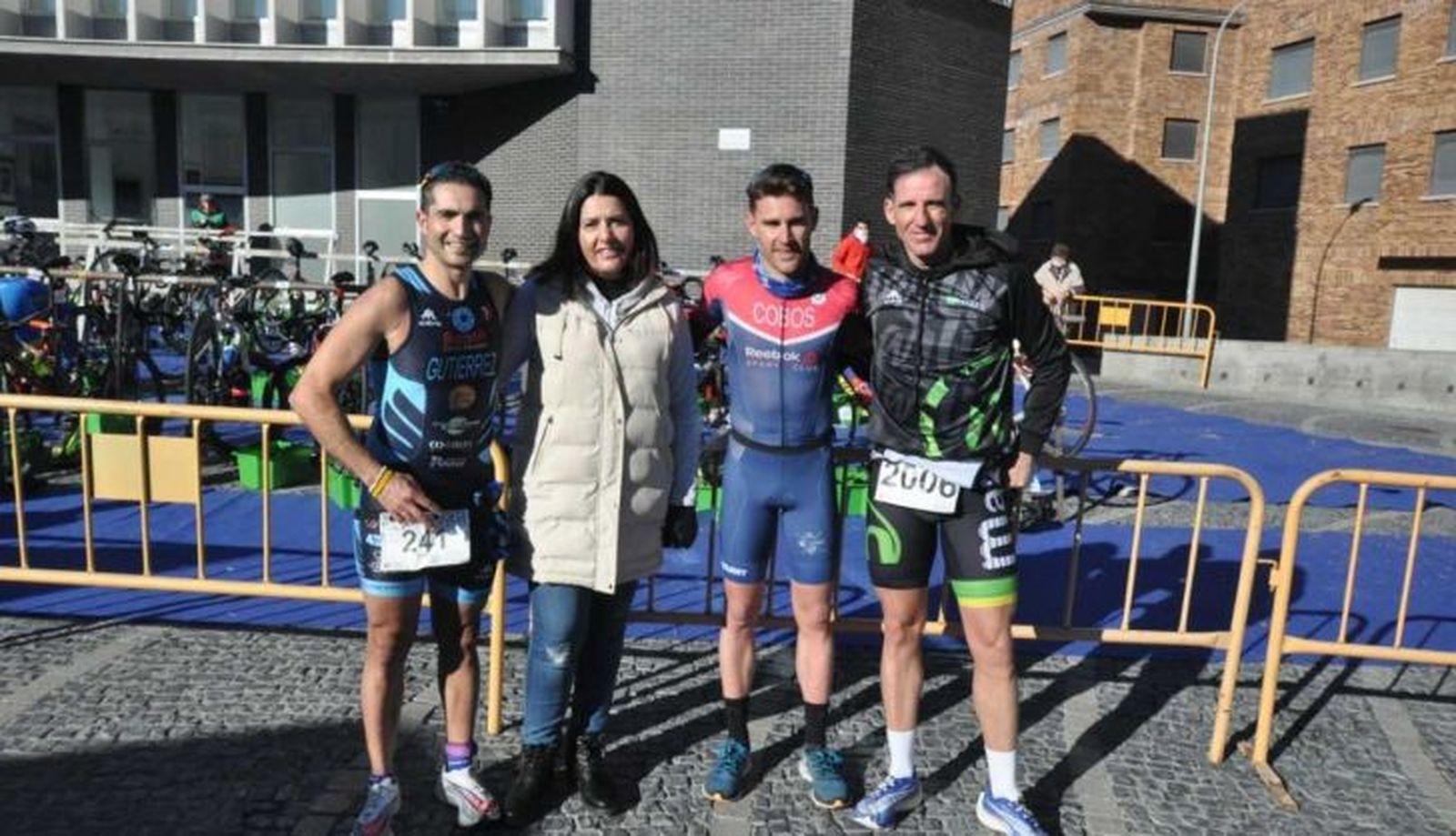 Podio masculino del II Duatlón de Carretera | FOTO AYTO DE SANTA MARTA