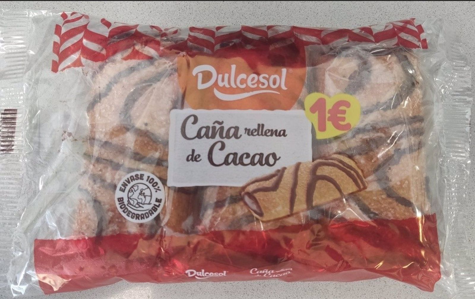 Cañas rellenas de cacao de Dulcesol con ausencia de etiquetado precautorio de leche - AESAN/ MINISTERIO DE CONSUMO