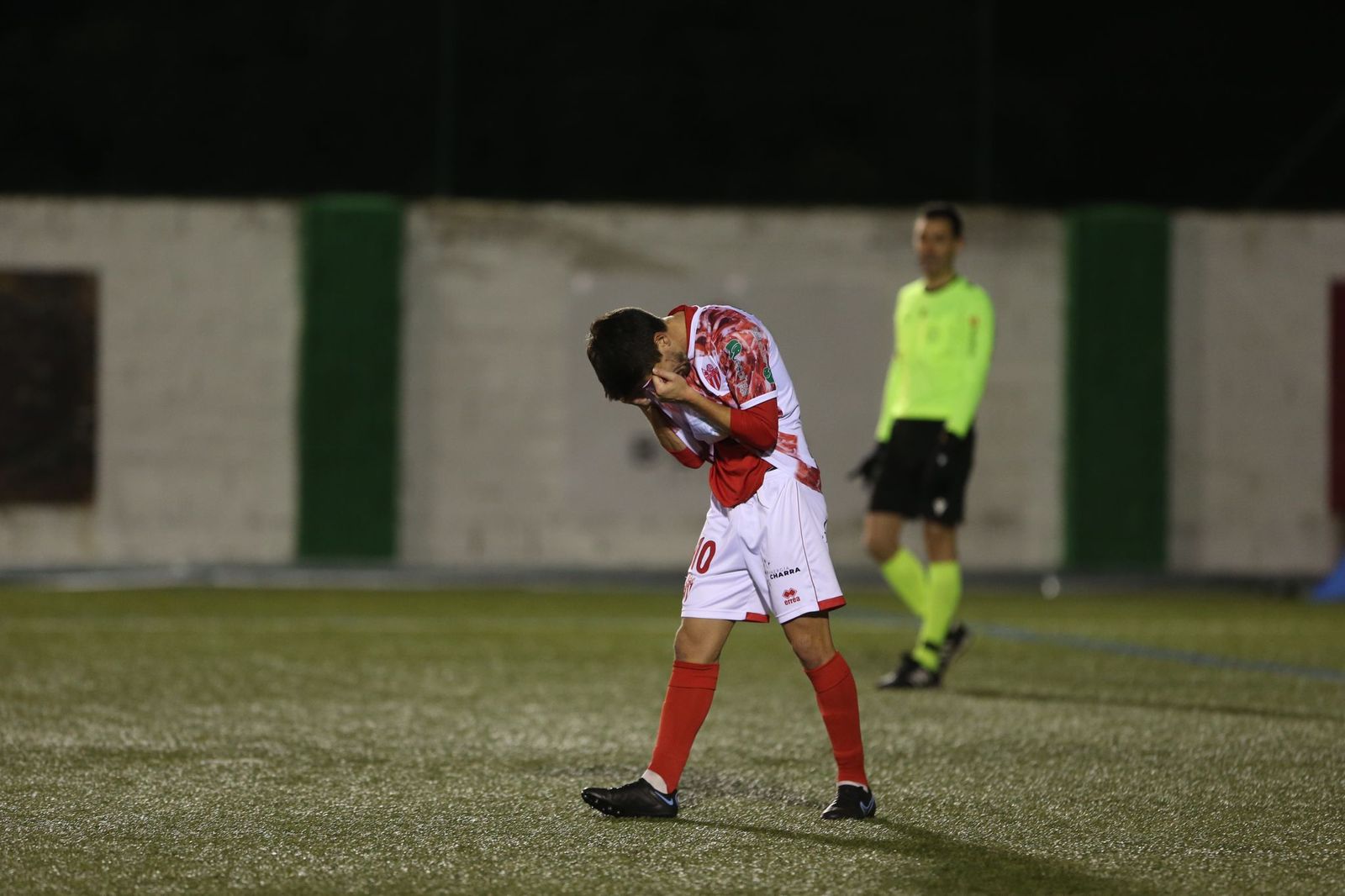 Cristóbal se lamenta tras fallar el penalti | Foto: S24H