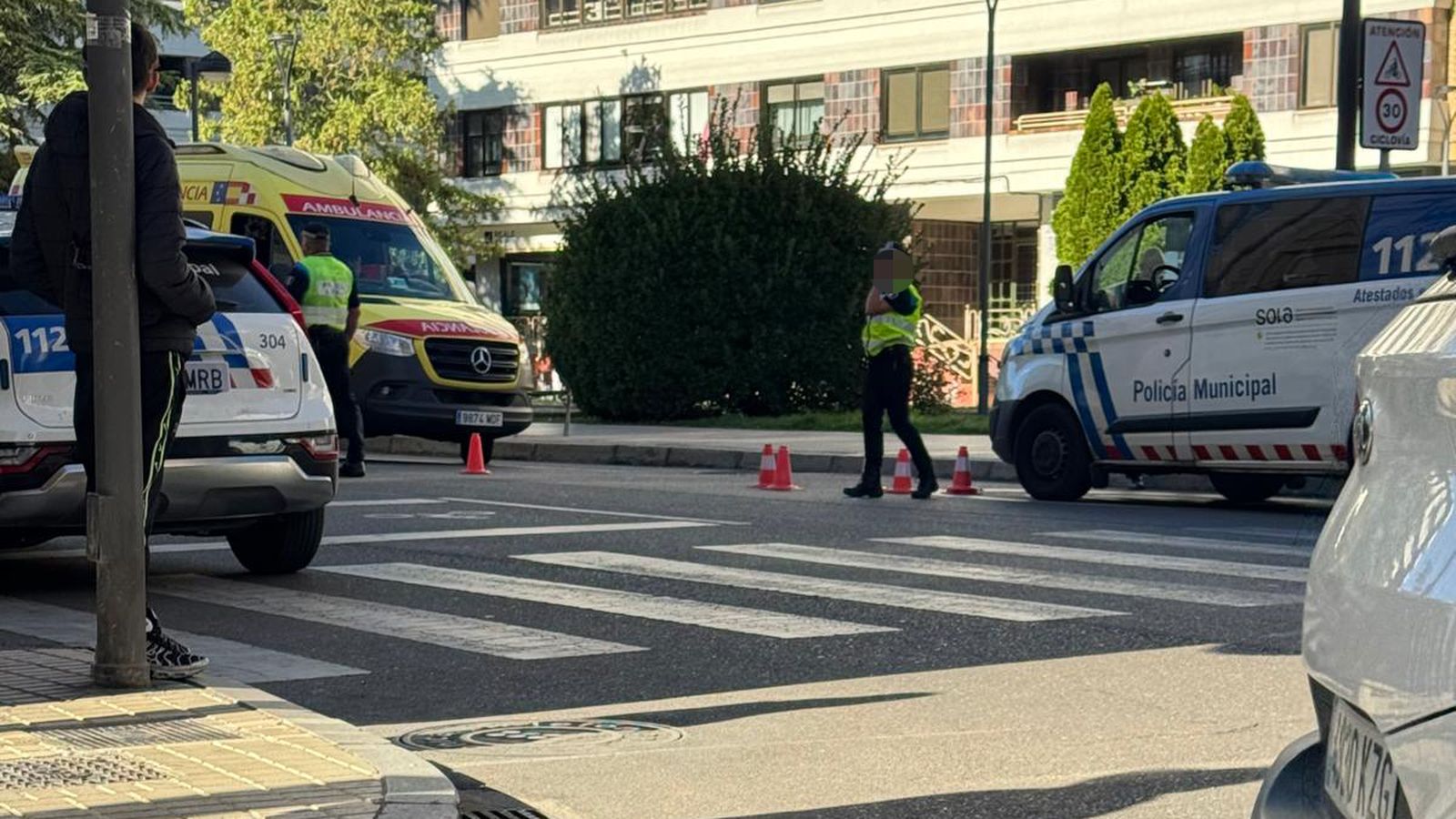 Atropello en la avenida de Portugal este martes