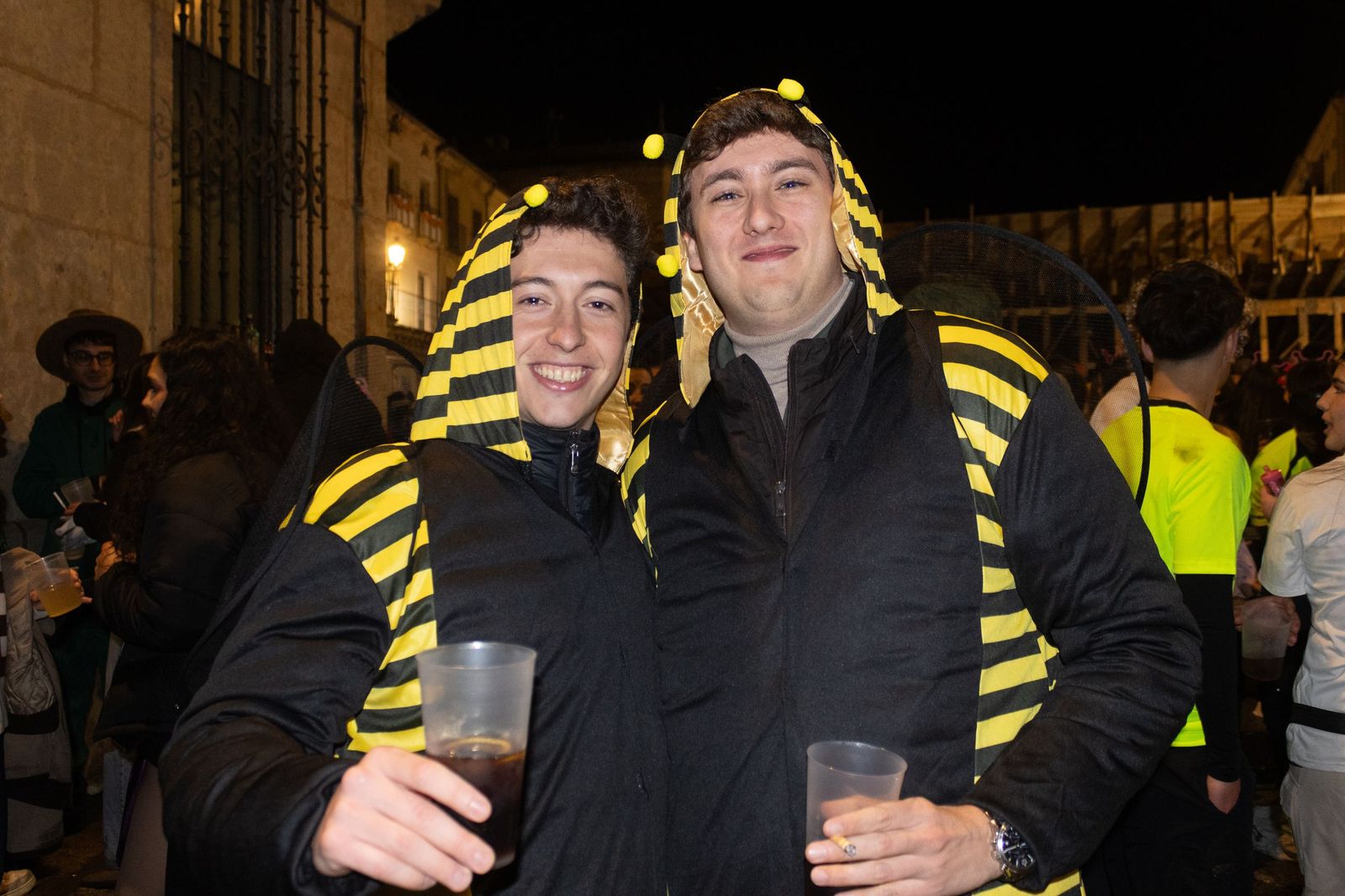 Salamanca de noche, sábado del Carnaval del Toro de Ciudad Rodrigo