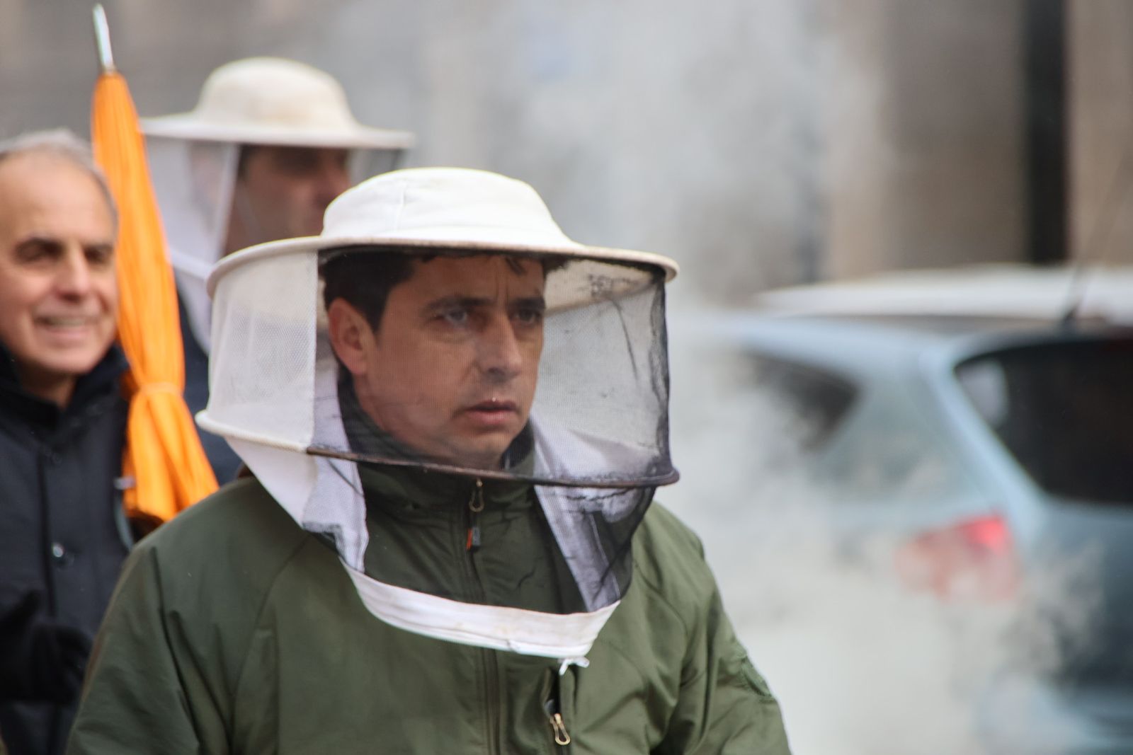 Protesta de los apicultores en Salamanca contra Mercosur