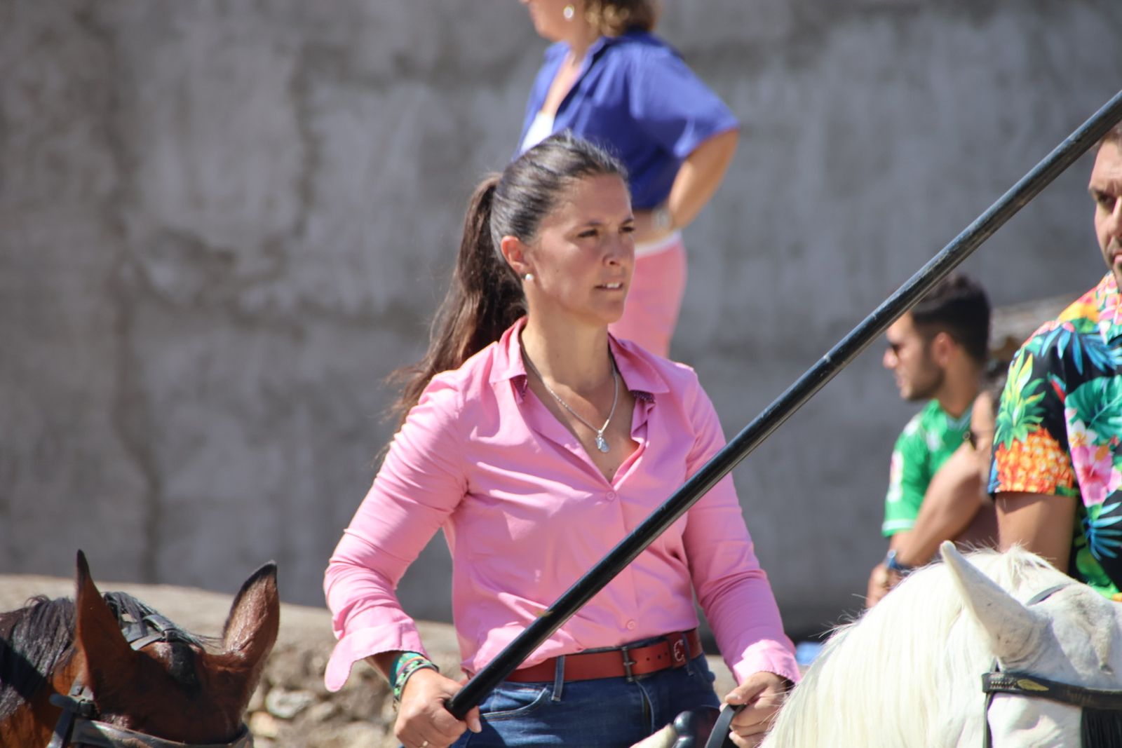 Lumbrales encierro a caballo