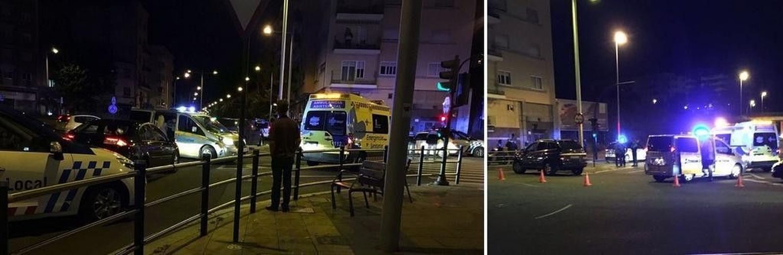 Herido un motorista en un accidente en el Túnel de la Televisión