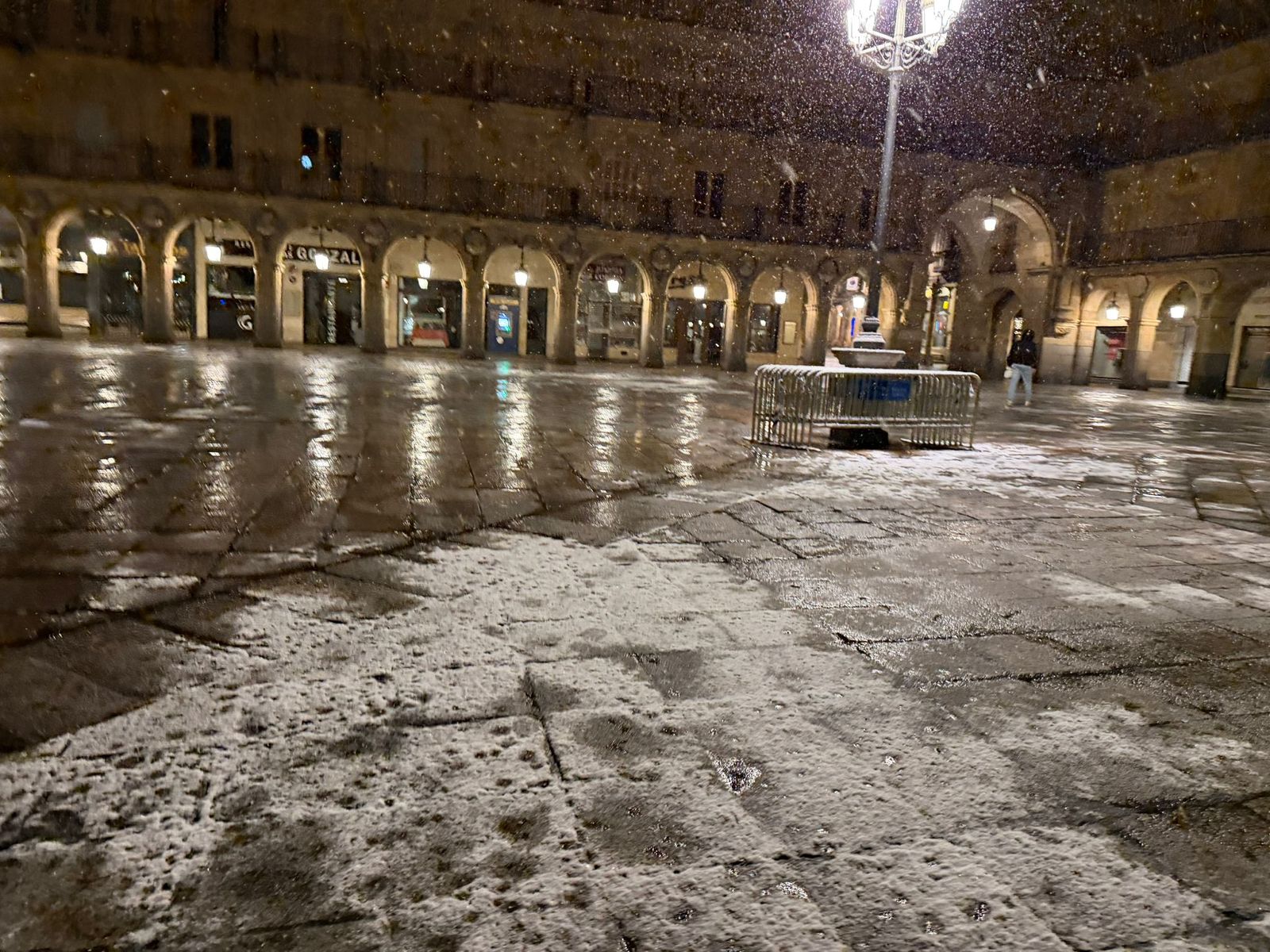 Nieve en Salamanca capital