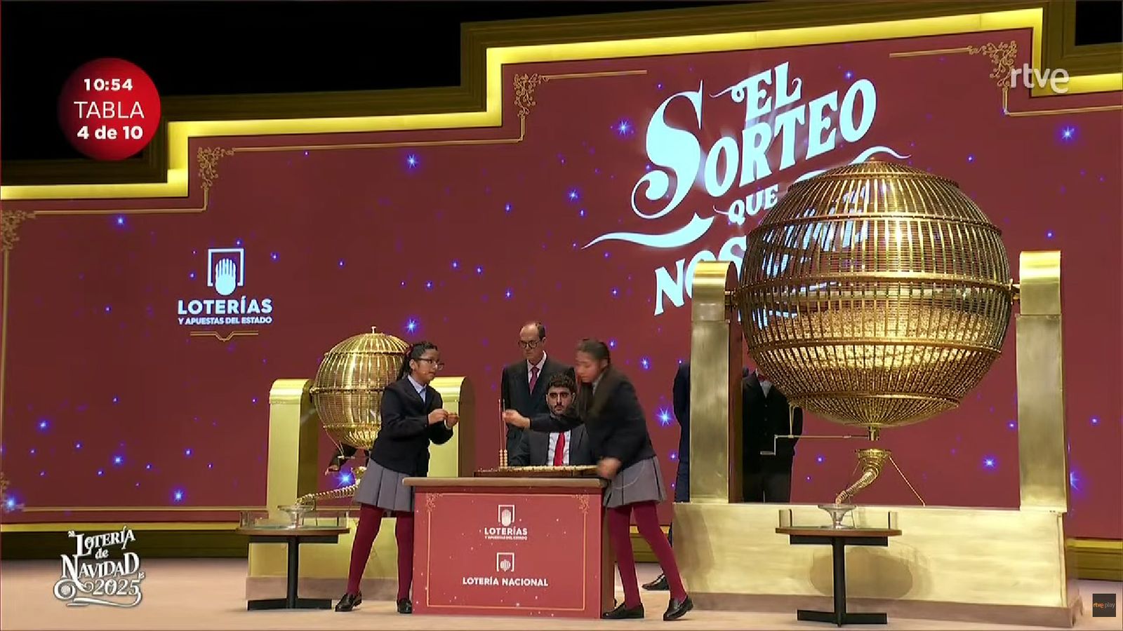 Cuarta tabla de la Lotería de Navidad, en la que ha tocado el Gordo