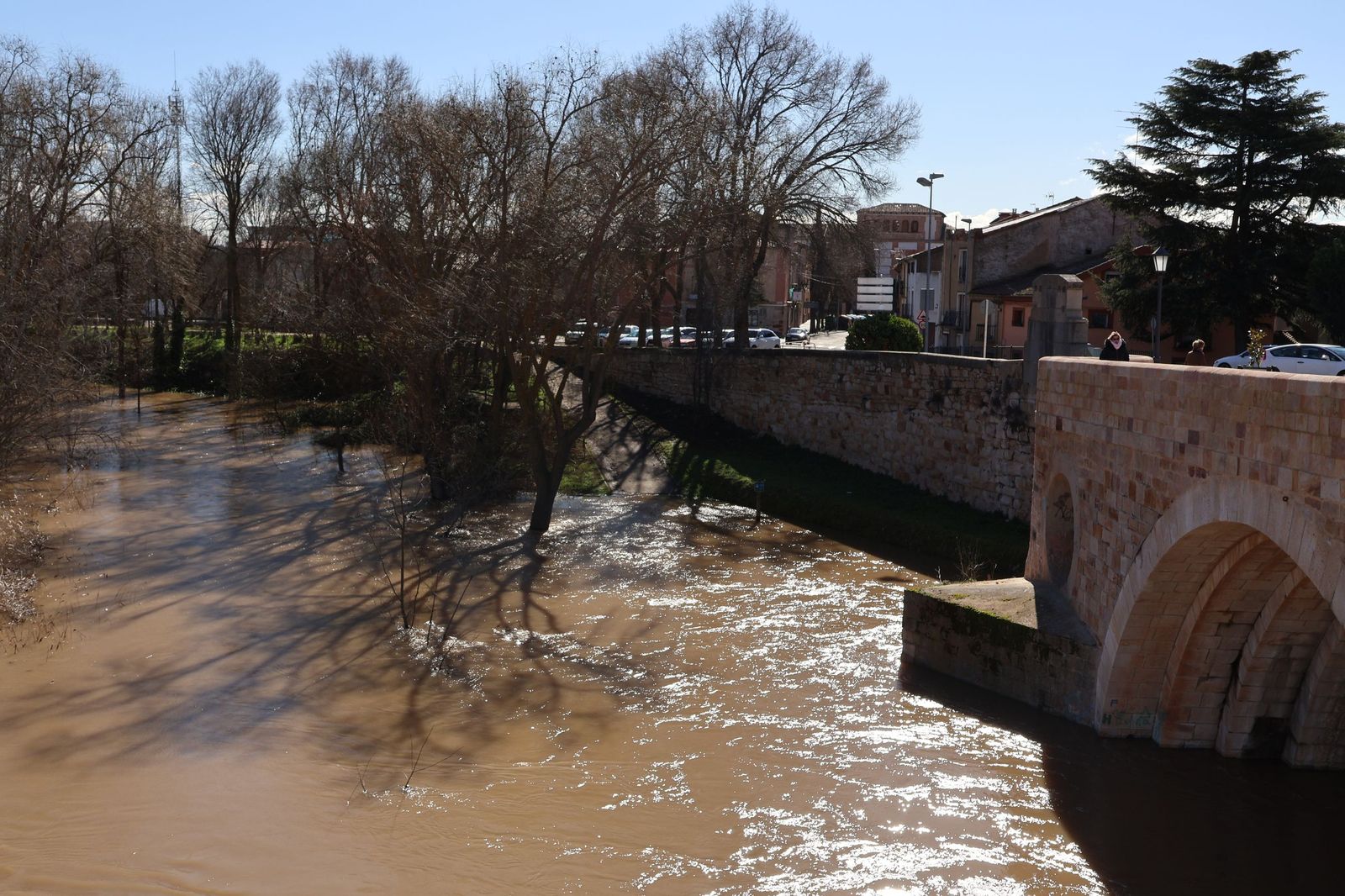 GALERÍA | El Duero muestra su fuerza con una importante crecida tras las lluvias