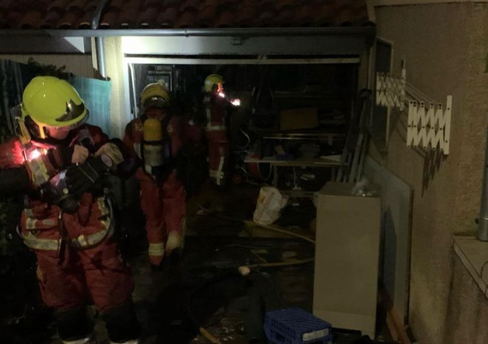 Bomberos de la Diputación en un incendio en Cabrerizos