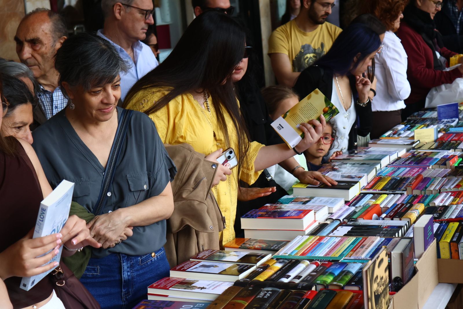Día del Libro en la Plaza Mayor de Salamanca