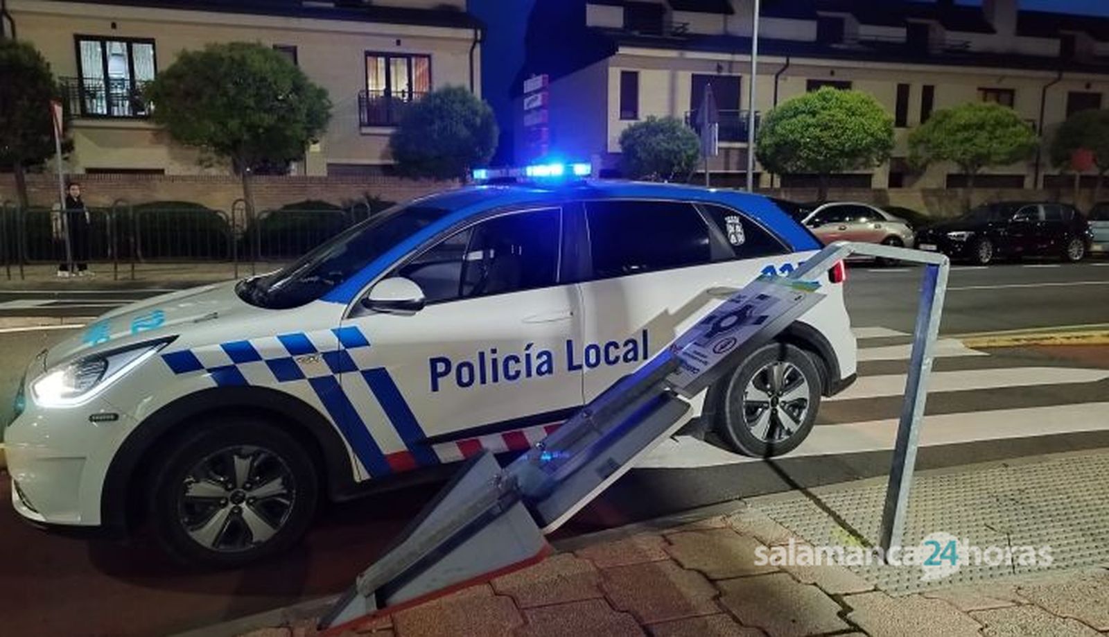 Fallece un motorista en un aparatoso accidente en Santa Marta de Tormes (1)