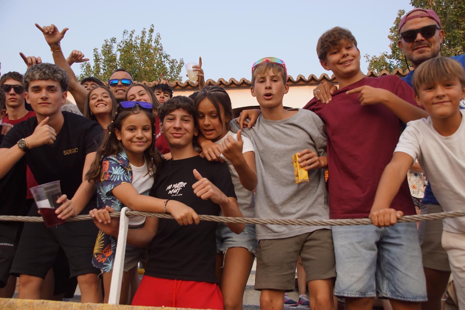 Gran ambiente en los cortes y la suelta de vaquillas de Peñaranda