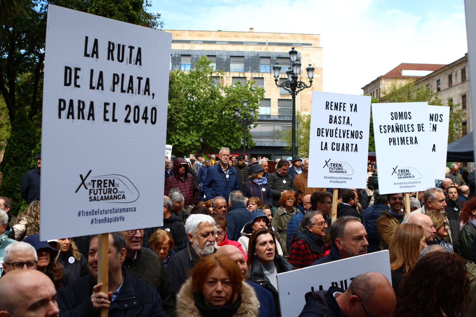 Protesta del 10 de mayo por unas mejores conexiones ferroviarias en Salamanca