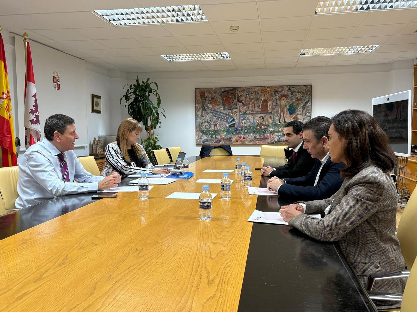 Representantes de UPL-Soria ¡Ya!, grupo parlamentario que ha presentado la enmienda a la totalidad