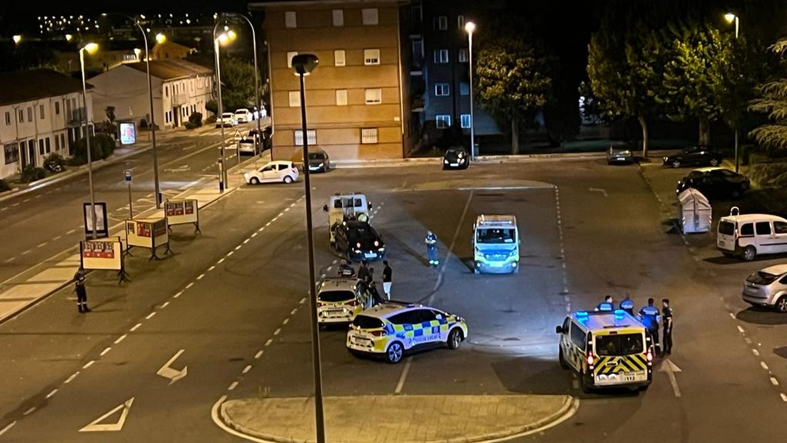 Foto de archivo de una intervención de la Policía Local en la plaza del Maestro Luna